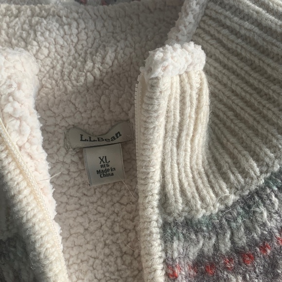 L.L. Bean Zip Up Sweater - Picture 2 of 6